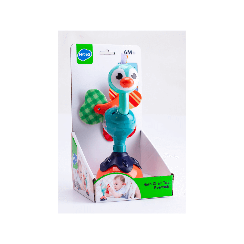 Hola Highchair Toy - Cute Peacock