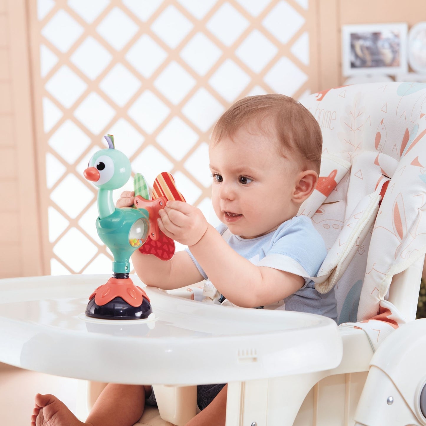 Hola Highchair Toy - Cute Peacock