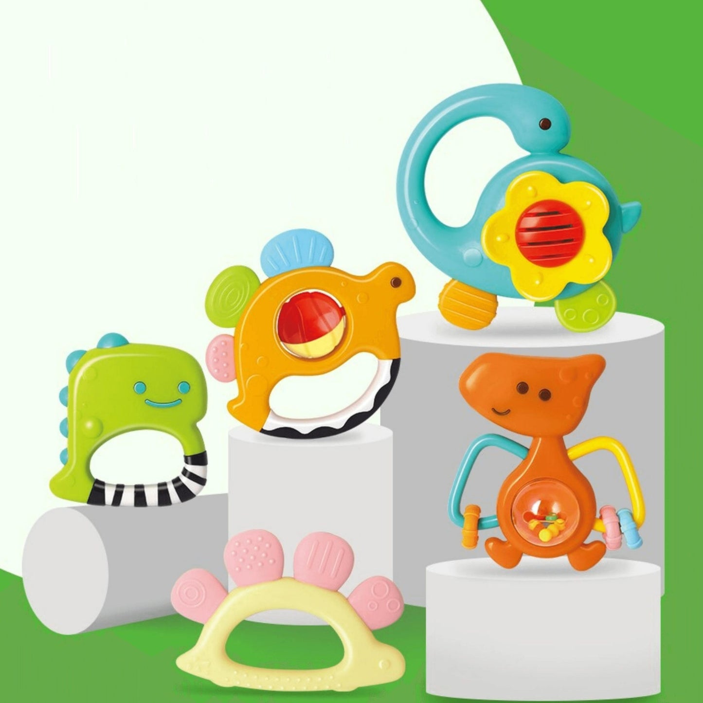 Hola Dinosaur Rattles and Teethers