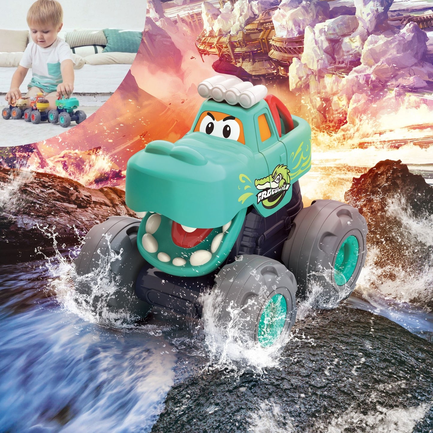 Hola Crocodile Monster Truck
