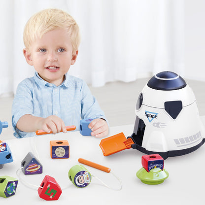 Hola Magic Toy Spaceship Shape Sorter Building Set