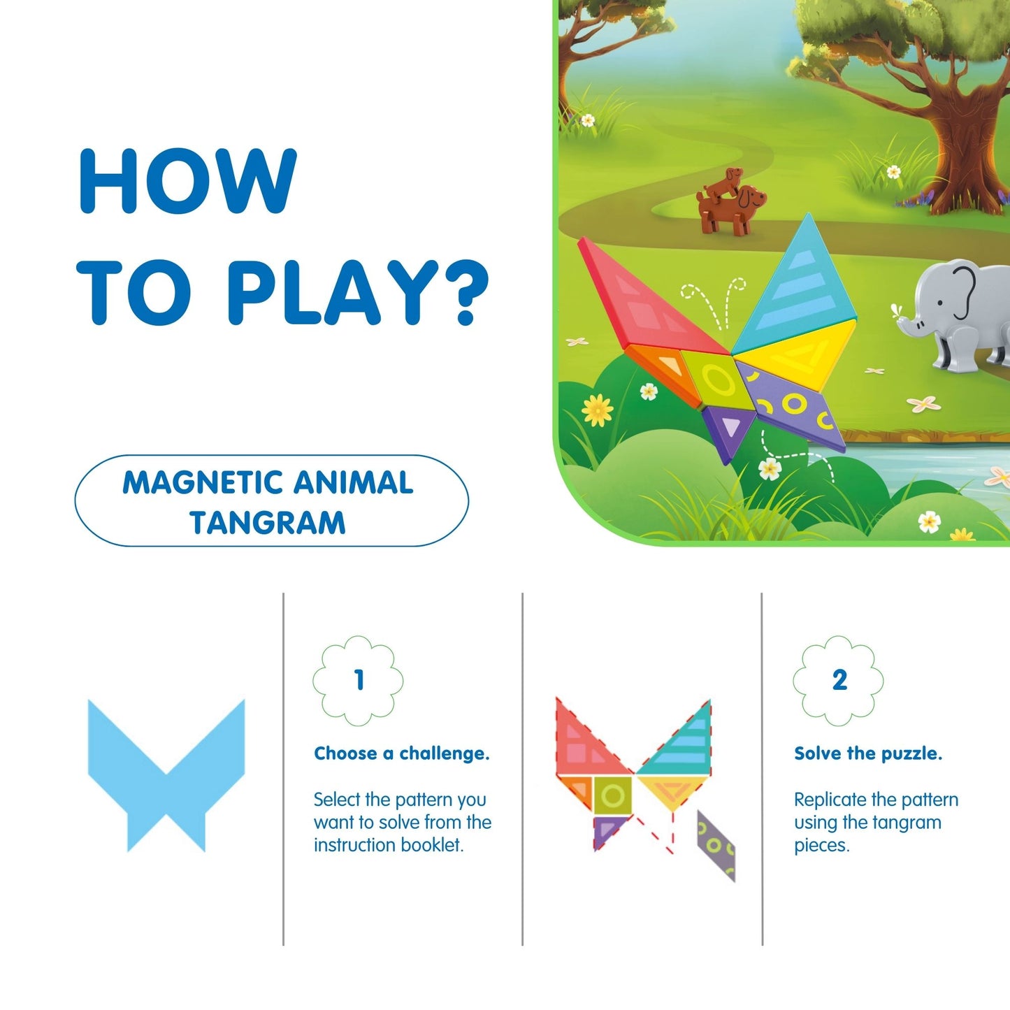 Hola Magnetic Animal Tangram