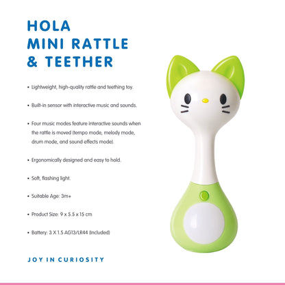Hola Mini Cat Rattle and Teether