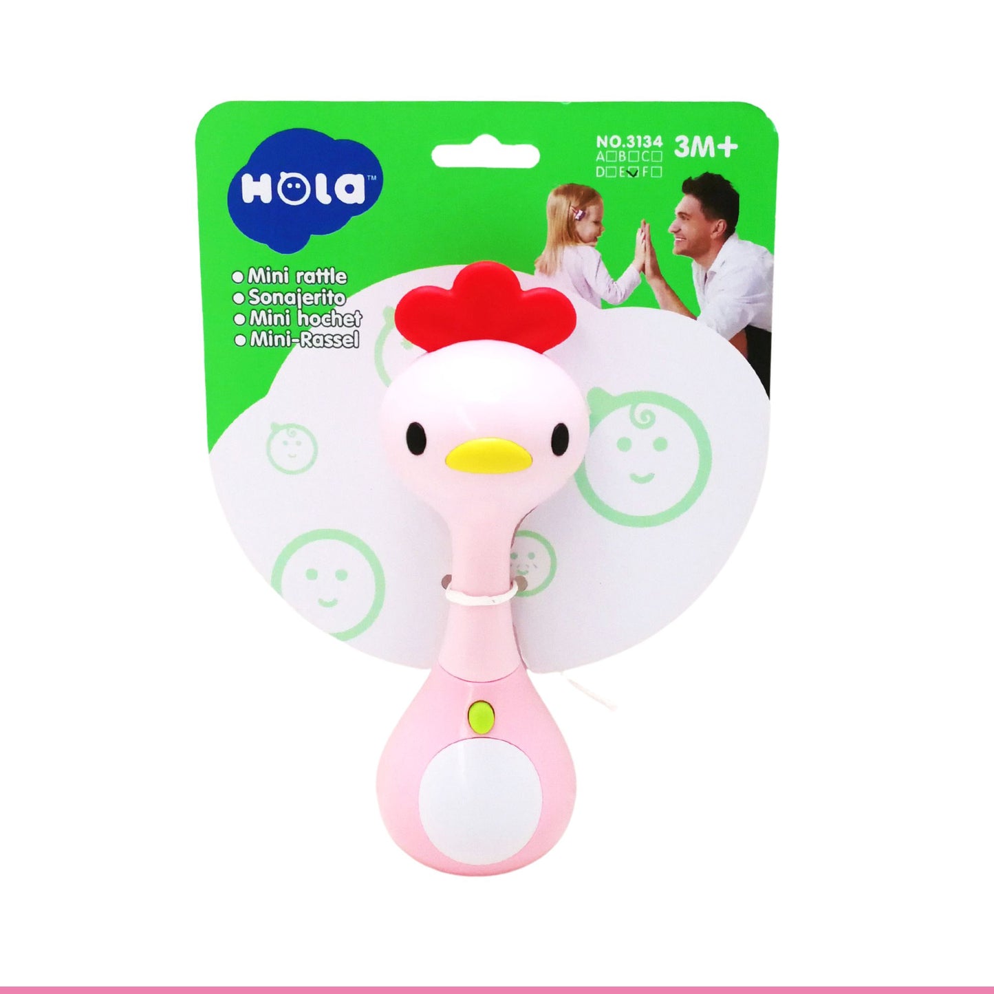 Hola Mini Chick Rattle and Teether
