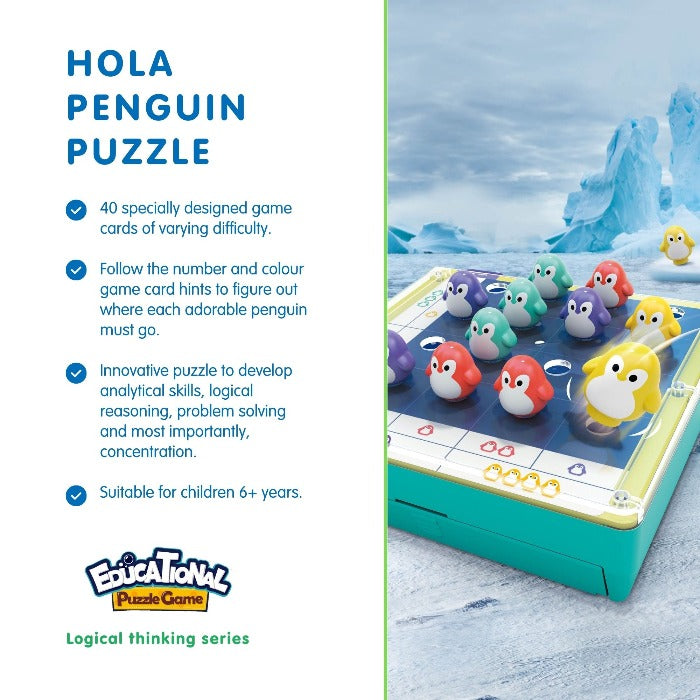 Hola Toys Penguin Puzzle. Educational Puzzle Game