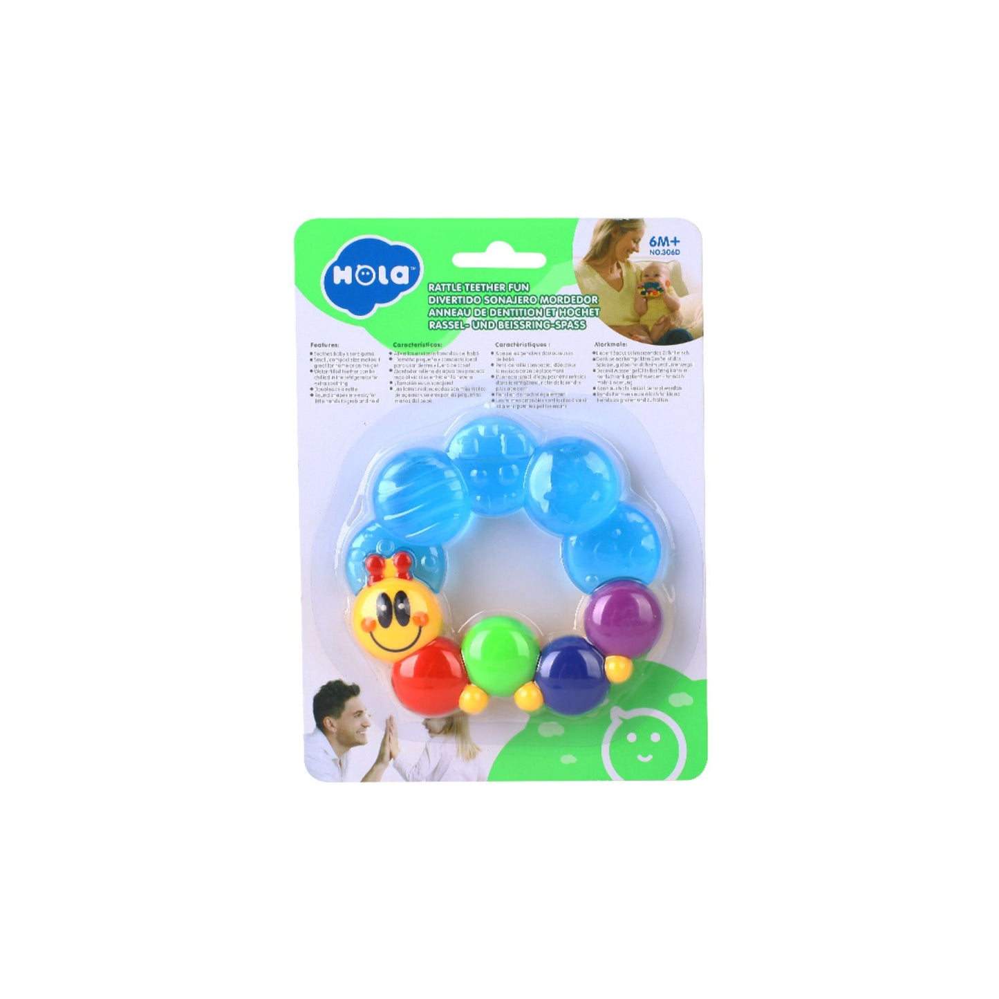 Hola Rattle Teether Fun