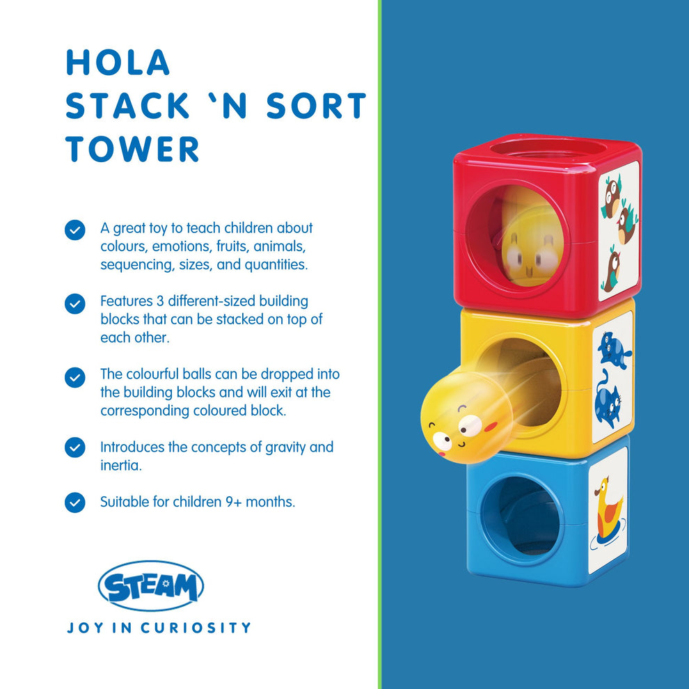 Stack N' Sort Tower Hola Stack ‘N Sort Tower | Hola Toys | Educational Puzzle Games – Hola ...
